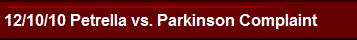 12/10/10 Petrella vs. Parkinson Complaint